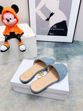 DIOR 26S SANDALS IN BLUE DENIM