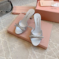 White High - Heels Diamond Sheepskin