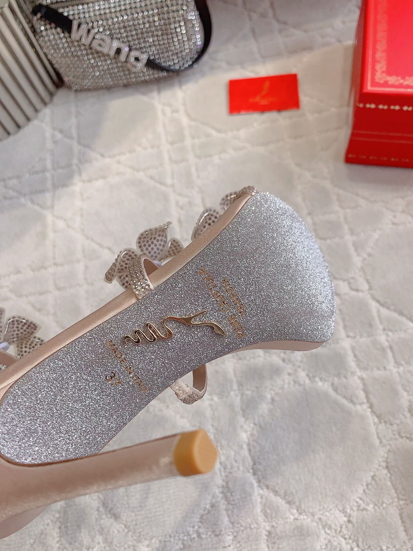 FLORIANE NUDE PINK SANDAL 95 MM