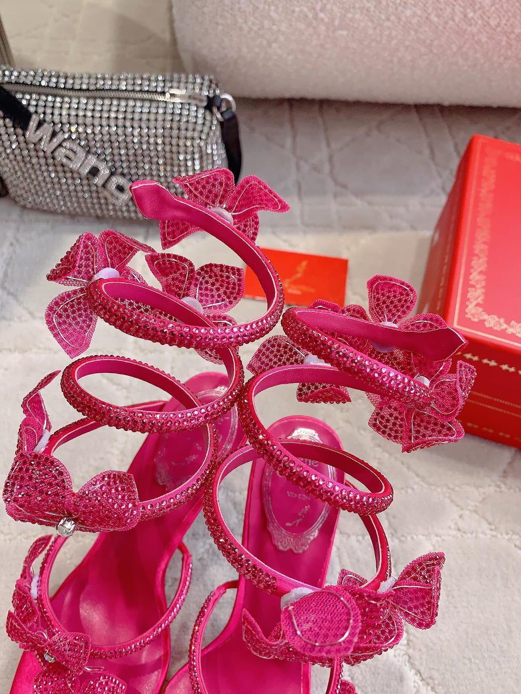 FLORIANE BRIGHT PINK SANDAL 95 MM