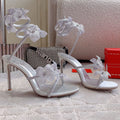 FLORIANE SILVER SANDAL 95 MM