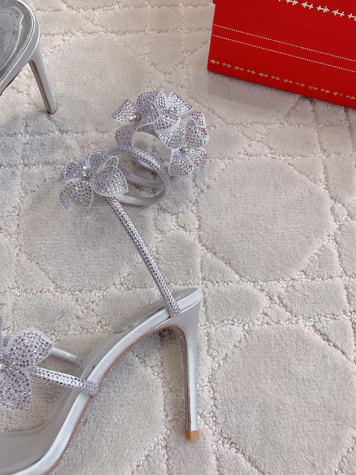 FLORIANE SILVER SANDAL 95 MM
