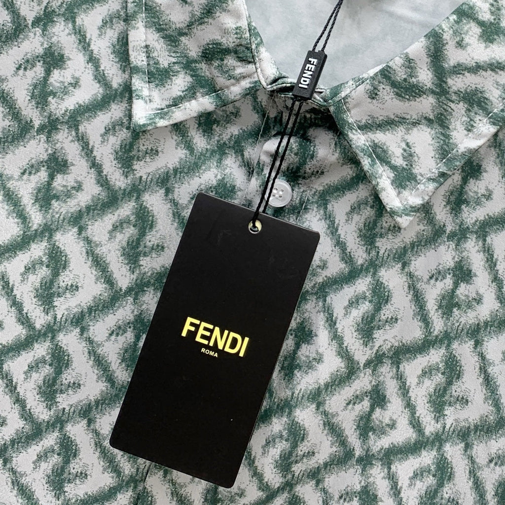 FENDI 26S SHORT SLEEVE COLLARED SHIRT SET 072
