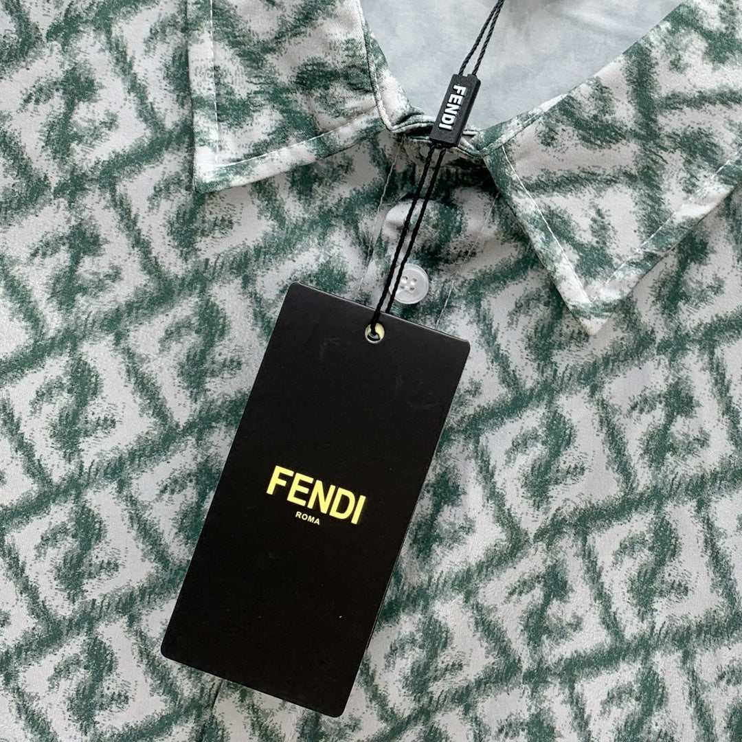 FENDI 26S SHORT SLEEVE COLLARED SHIRT SET 072