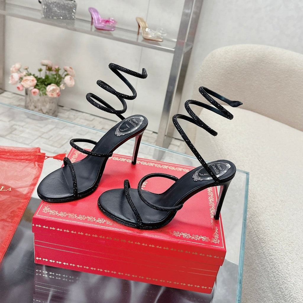 FLORIANE SANDAL 75 MM IN BLACK