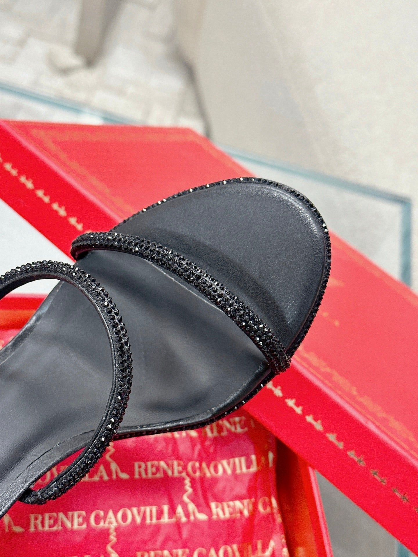 FLORIANE SANDAL 75 MM IN BLACK
