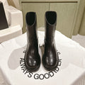 CC SHORT BOOTS BROWN CALFSKIN