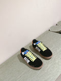 BALMAIN 26S SNEAKERS IN BLACK SUEDE