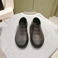 CC RAIN BOOTS IN BROWN AND BLACK TPU