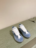CHLOÉ 26S SNEAKERS IN BLUE MESH AND SUEDE