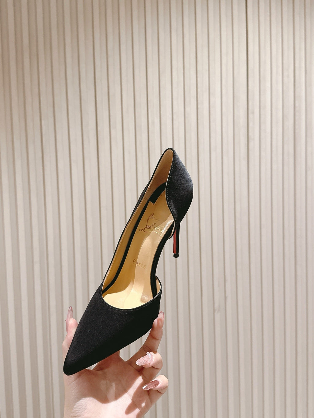 IRIZA PUMPS 95MM IN BLACK MATTE CALFSKIN