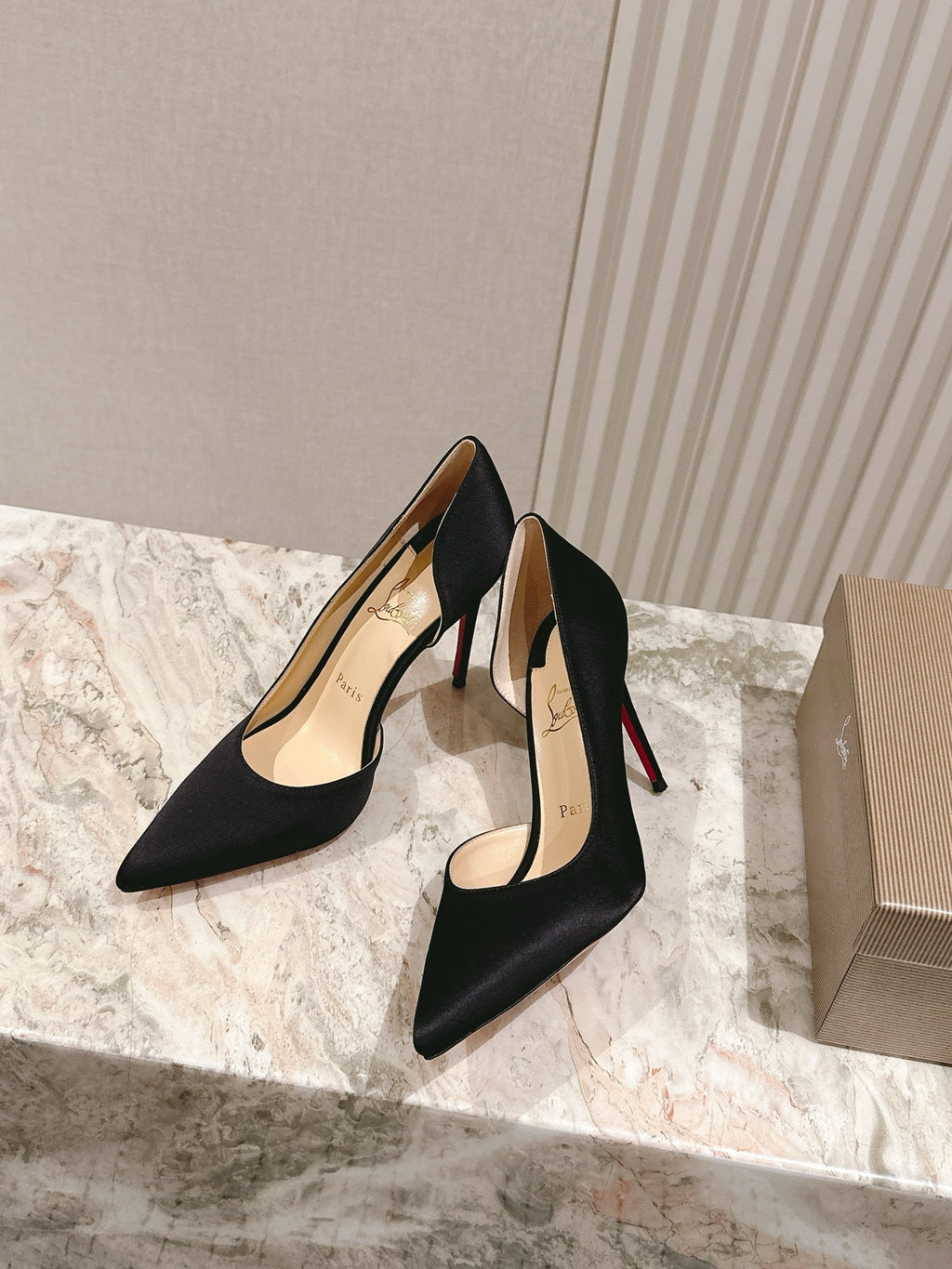 IRIZA PUMPS 95MM IN BLACK MATTE CALFSKIN