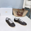 THE ROW 26S LACE-UP SNEAKERS IN BLACK LEOPARD CALF HAIR