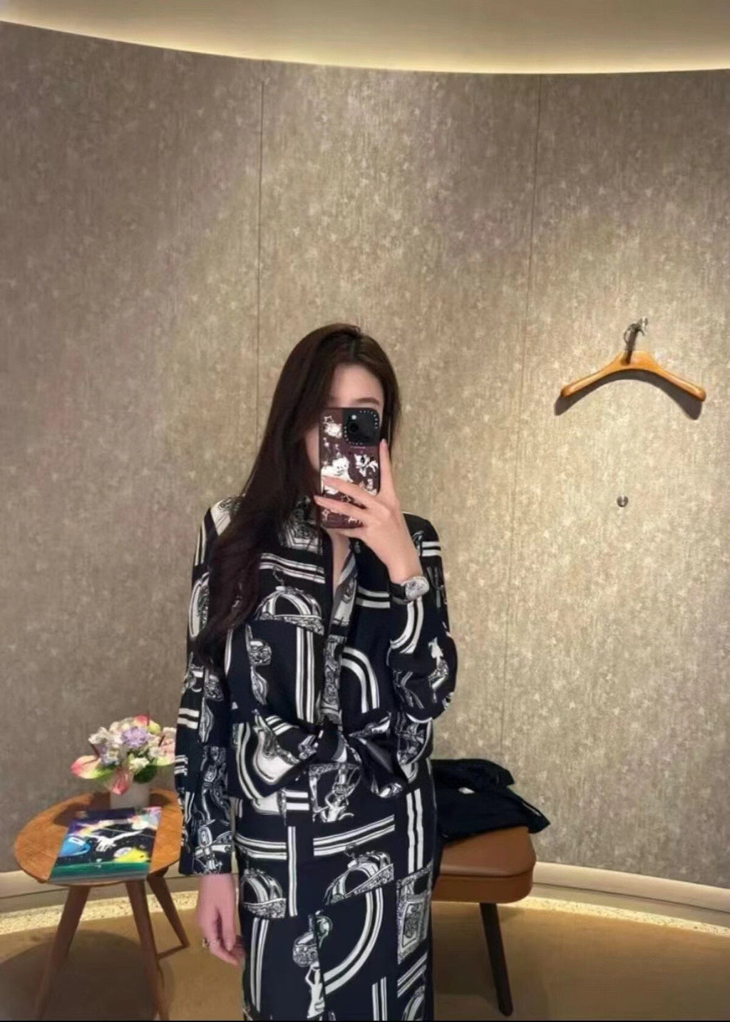 HERMES 25S SILK SHIRT 360