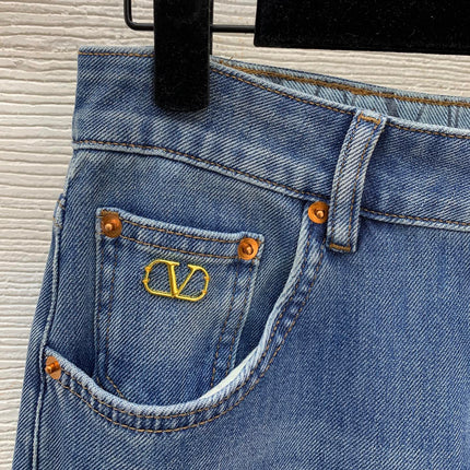 VALENTINO 26S HIGH-WAIST WIDE-LEG JEANS 331
