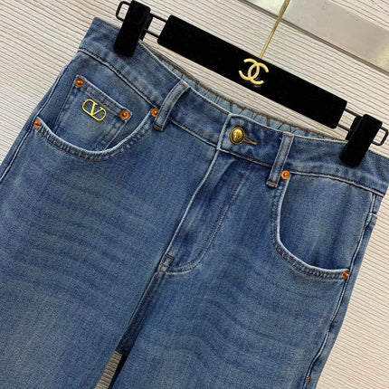 VALENTINO 26S HIGH-WAIST WIDE-LEG JEANS 331