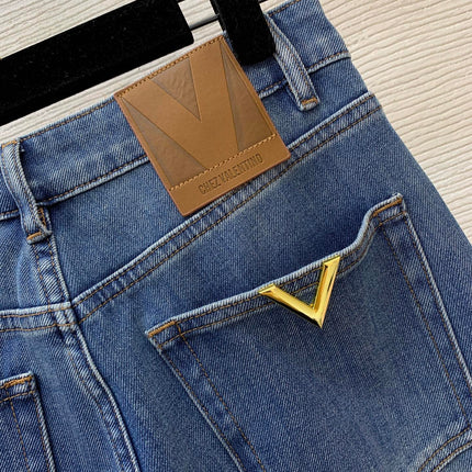 VALENTINO 26S HIGH-WAIST WIDE-LEG JEANS 331