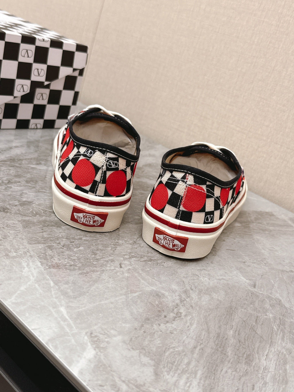 VALENTINO 25S GARAVANI X VANS SNEAKERS IN MULTICOLOR CANVAS