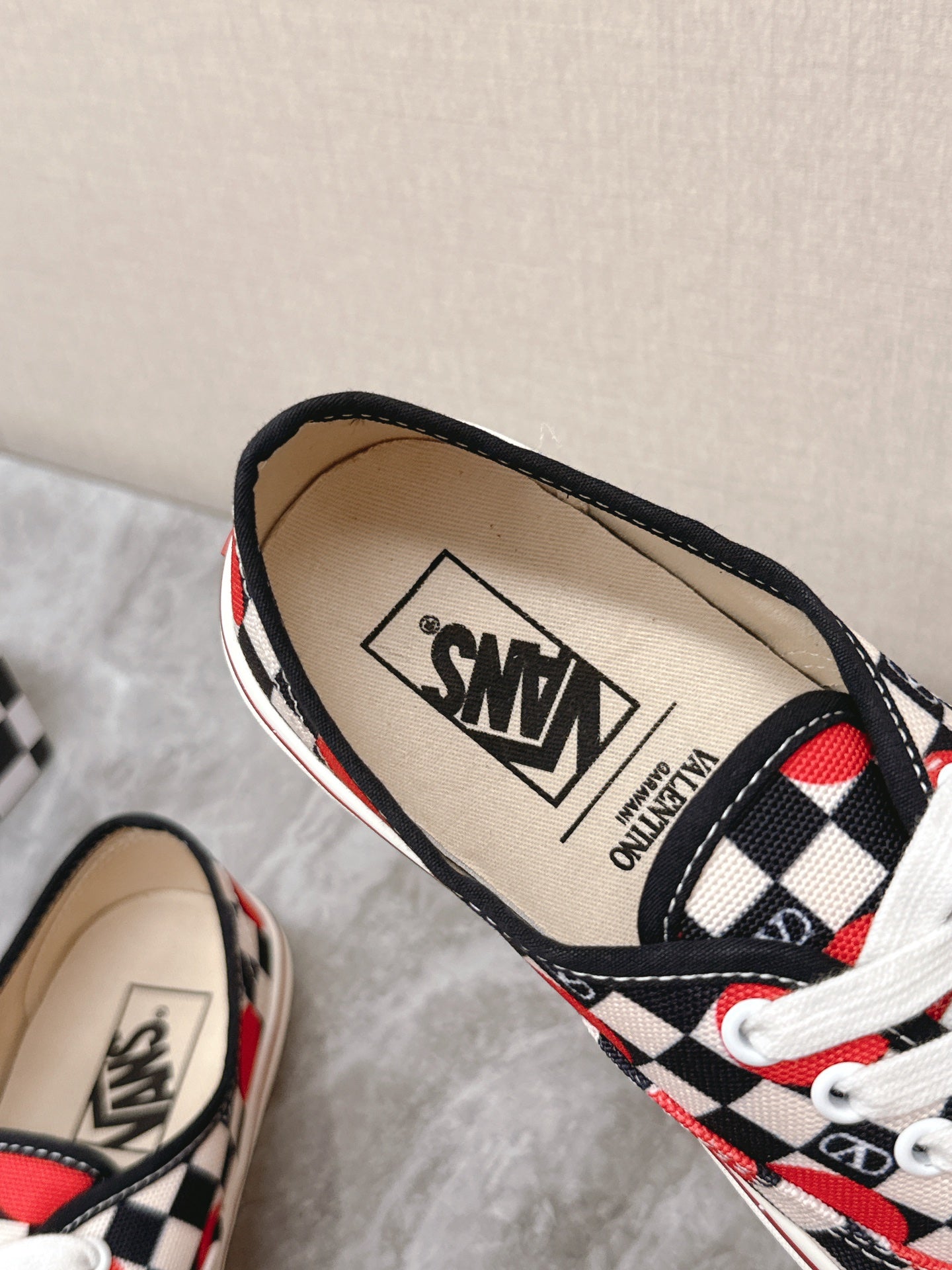 VALENTINO 25S GARAVANI X VANS SNEAKERS IN MULTICOLOR CANVAS