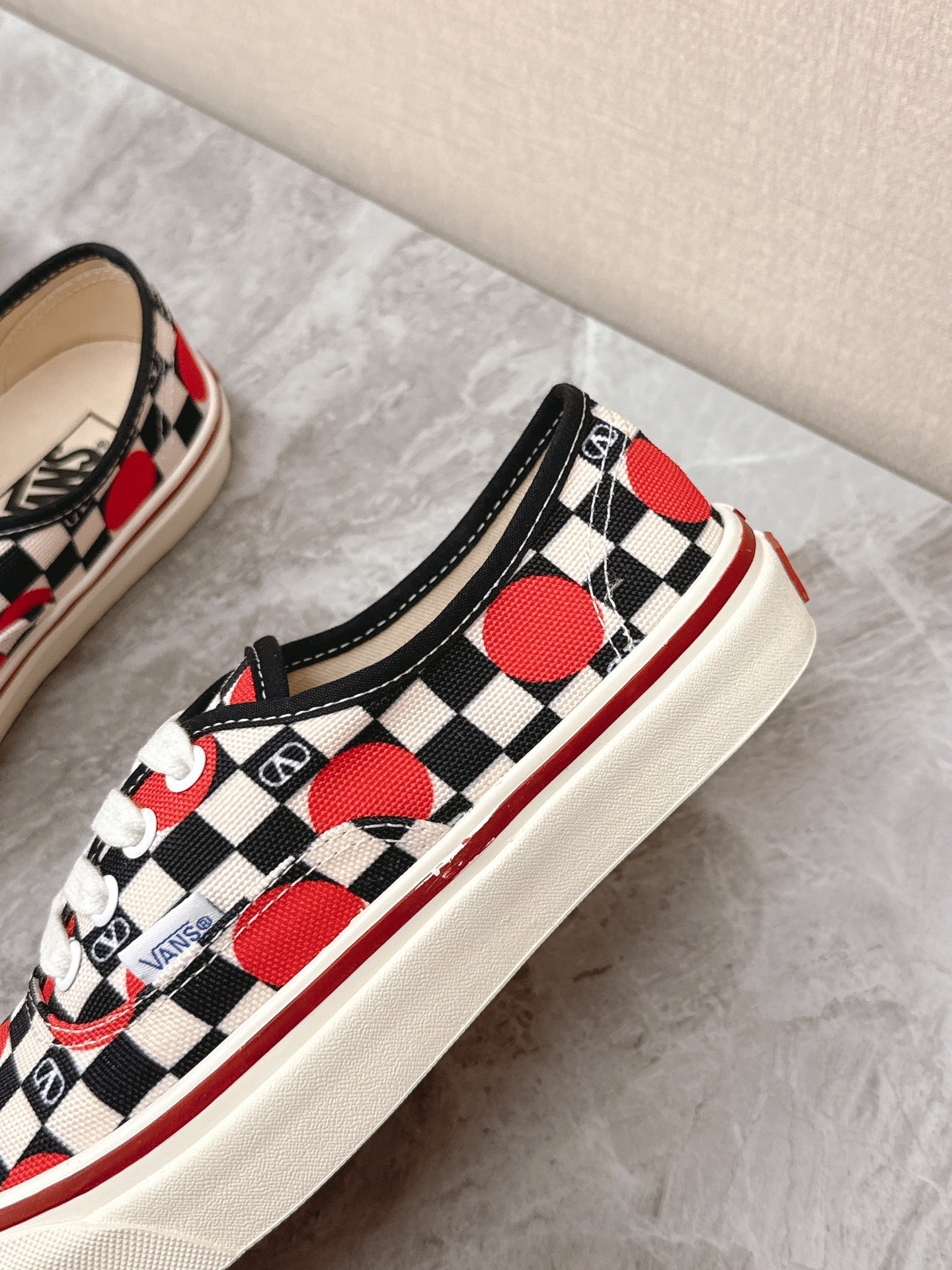 VALENTINO 25S GARAVANI X VANS SNEAKERS IN MULTICOLOR CANVAS
