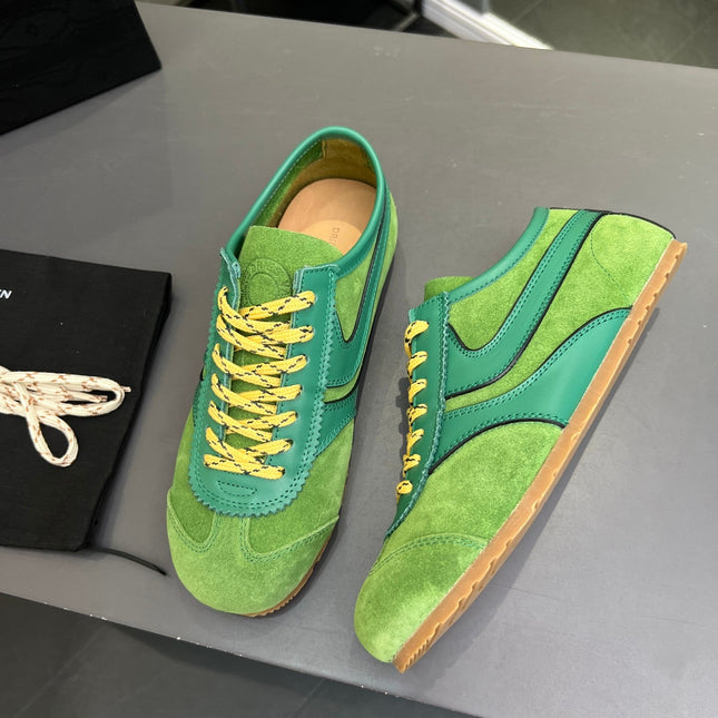 DRIES VAN NOTEN SNEAKER IN GREEN SUEDE