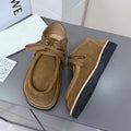 LOEWE 26S ANKLE BOOTS IN CARAMEL BROWN SUEDE