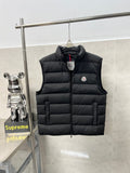 MONCLER SLEEVELESS DOWN VEST IN BLACK