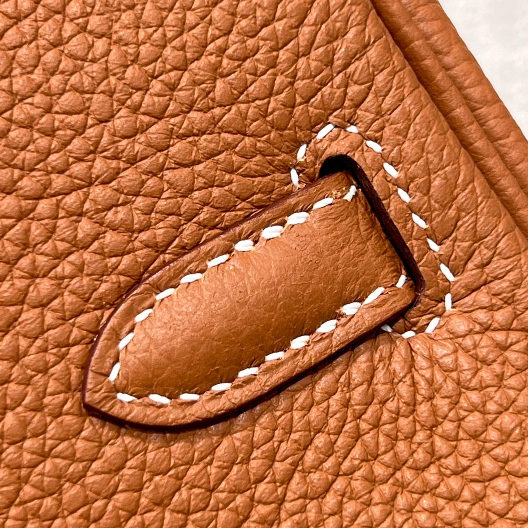 HM 25S BIRKIN 25 CM IN CARAMEL BROWN TOGO WITH KEY GOLD