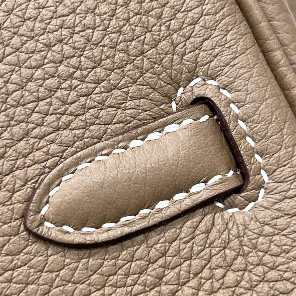 HM 25S BIRKIN 25 CM IN CLAY BROWN TOGO WITH KEY SILVER