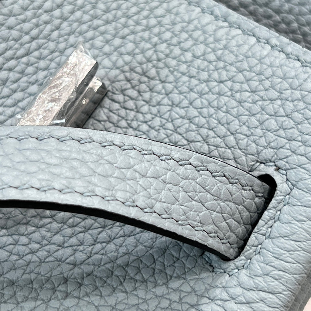 HM 25S BIRKIN 25 CM IN SLATE GRAY TOGO WITH KEY SILVER