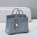 HM 25S BIRKIN 25 CM IN SLATE GRAY TOGO WITH KEY SILVER