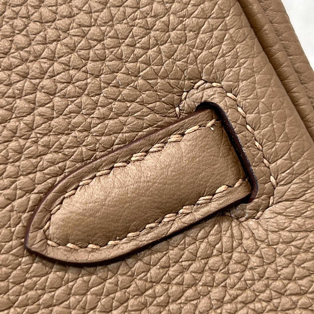 HM 25S BIRKIN 25 CM IN CHESTNUT BROWN TOGO WITH KEY SILVER
