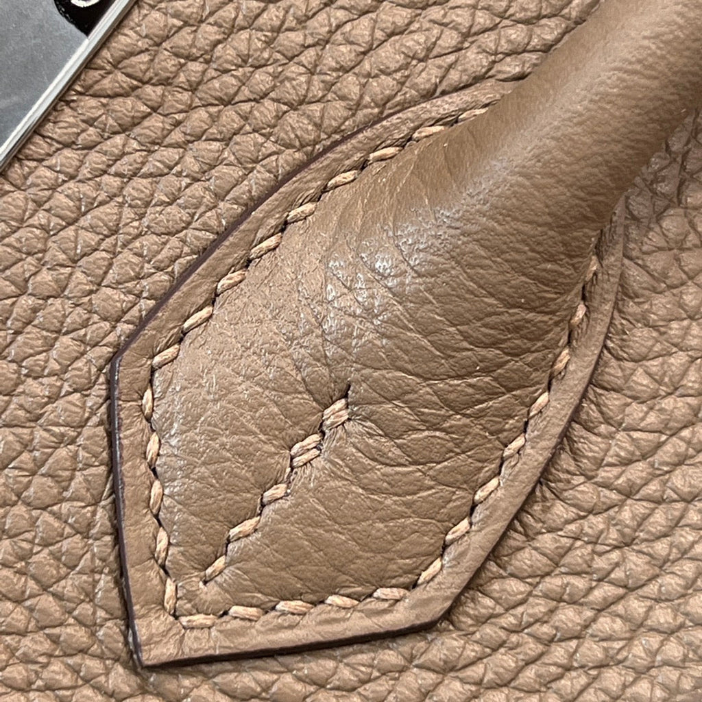 HM 25S BIRKIN 25 CM IN CHESTNUT BROWN TOGO WITH KEY SILVER