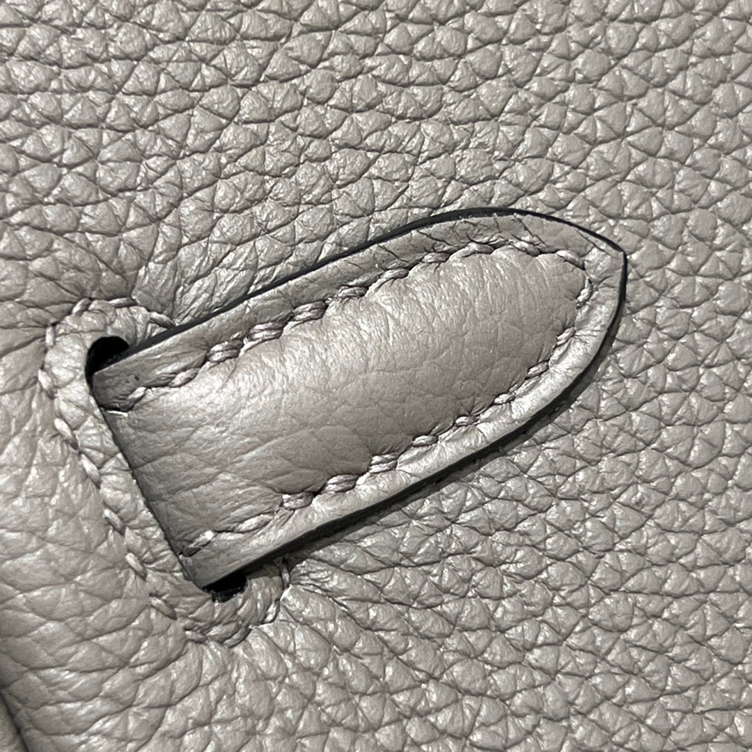 HM 25S BIRKIN 25 CM IN DARK GREY TOGO WITH KEY GOLD