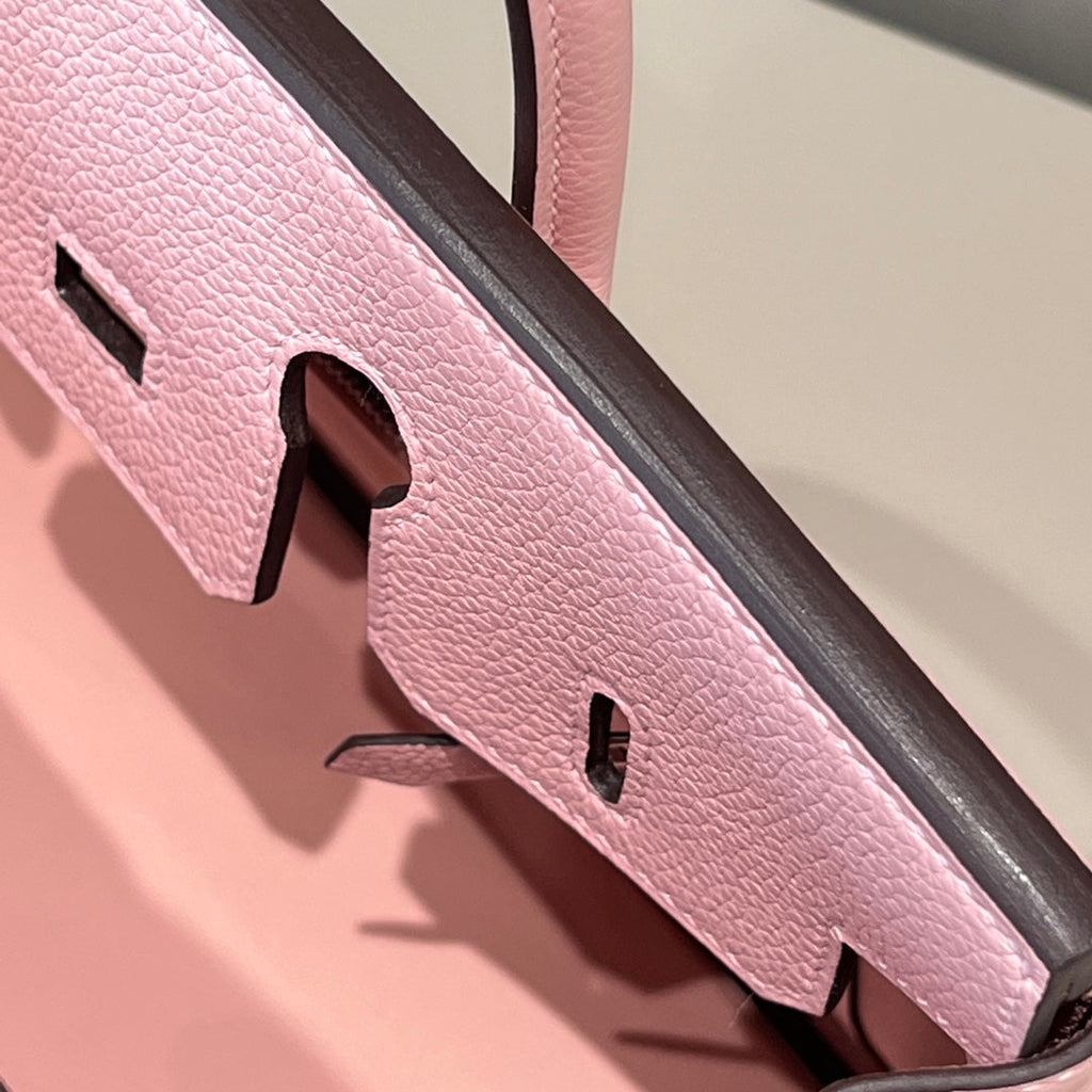 HM 25S BIRKIN 25 CM IN PINK TOGO WITH KEY SILVER