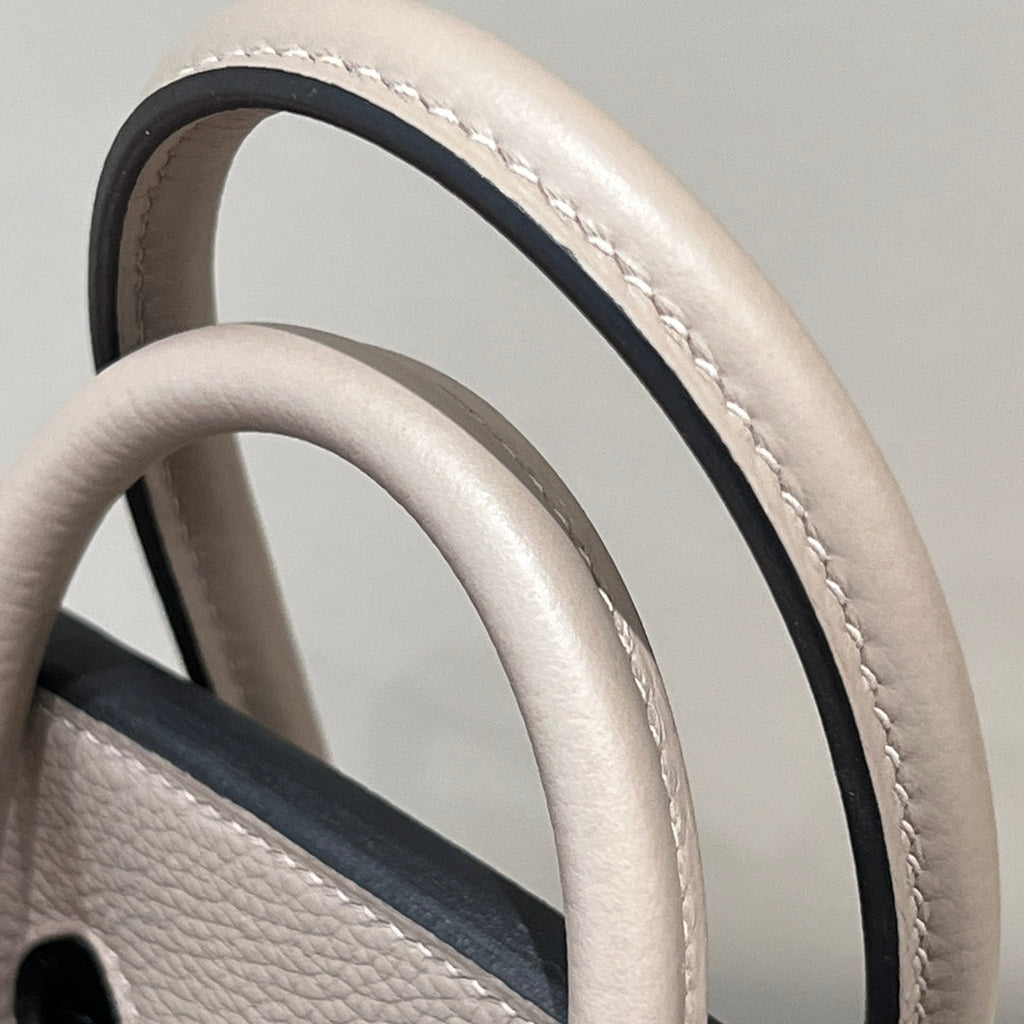 HM 25S BIRKIN 25 CM IN DARK TAUPE TOGO WITH KEY SILVER