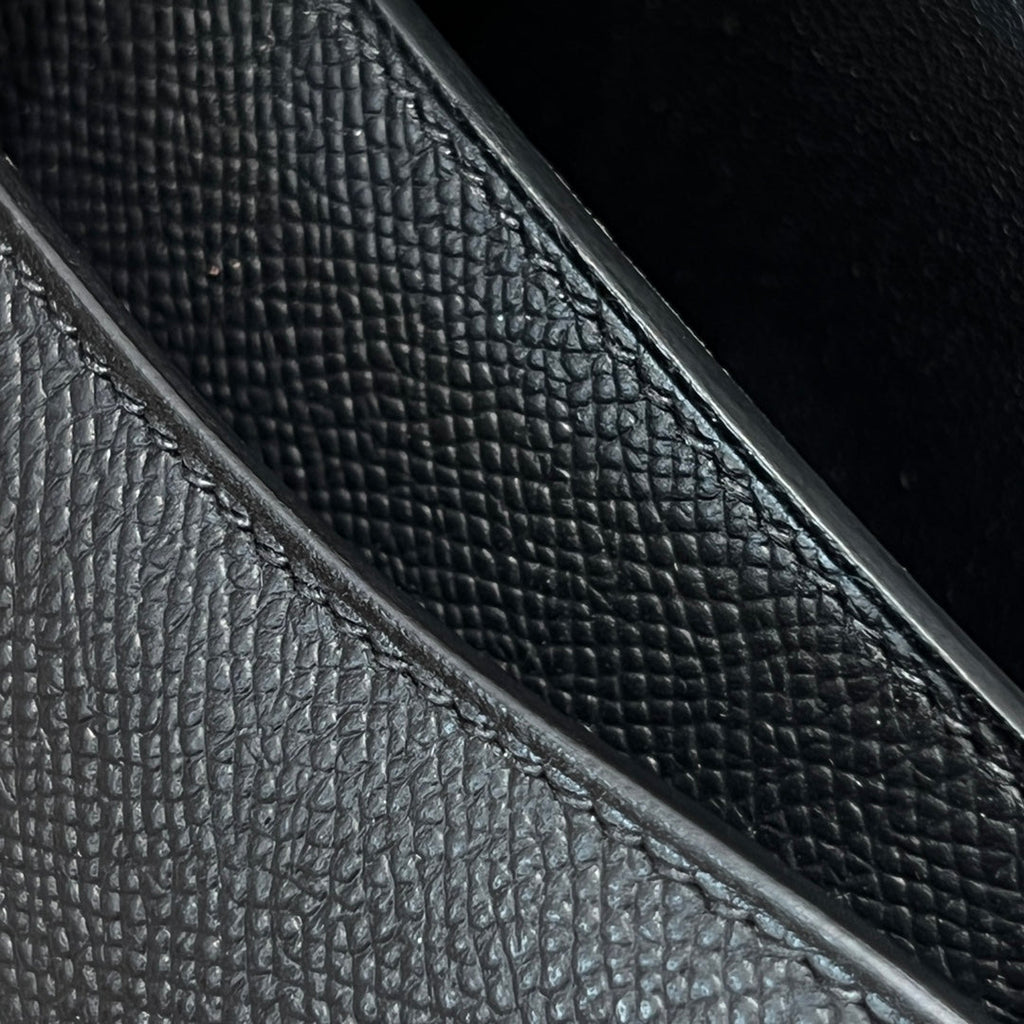 HM 25S CONSTANCE 19 CM IN BLACK EPSOM WITH SILVER HARDWARE STYLE 1