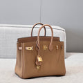 HM 25S BIRKIN 25 CM IN TAN BROWN TOGO WITH KEY GOLD