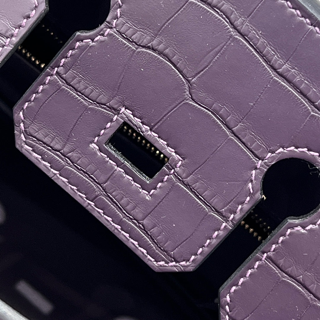 HM 25S BIRKIN 25 CM IN DARK PURPLE TOGO WITH KEY GOLD