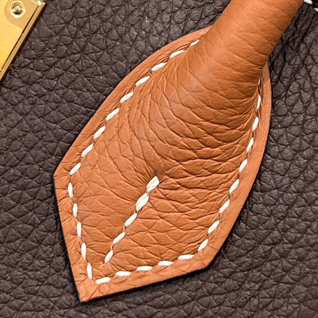 HM 25S BIRKIN 25 CM IN DARK BROWN COWHIDE WITH KEY GOLD