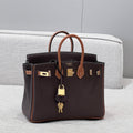 HM 25S BIRKIN 25 CM IN DARK BROWN COWHIDE WITH KEY GOLD