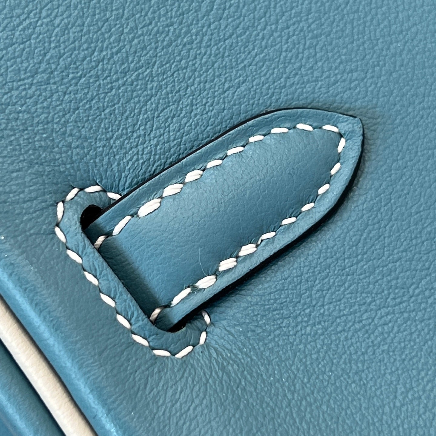 HM 25S BIRKIN 25 CM IN STEEL BLUE SWIFT WITH KEY SILVER