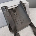 HM 26S EVELYNE BAG 29CM IN DARK BROWN CALFSKIN