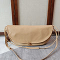 CELINE 26S LITTLE HALFMOON SOFT 46 IN BEIGE LAMBSKIN