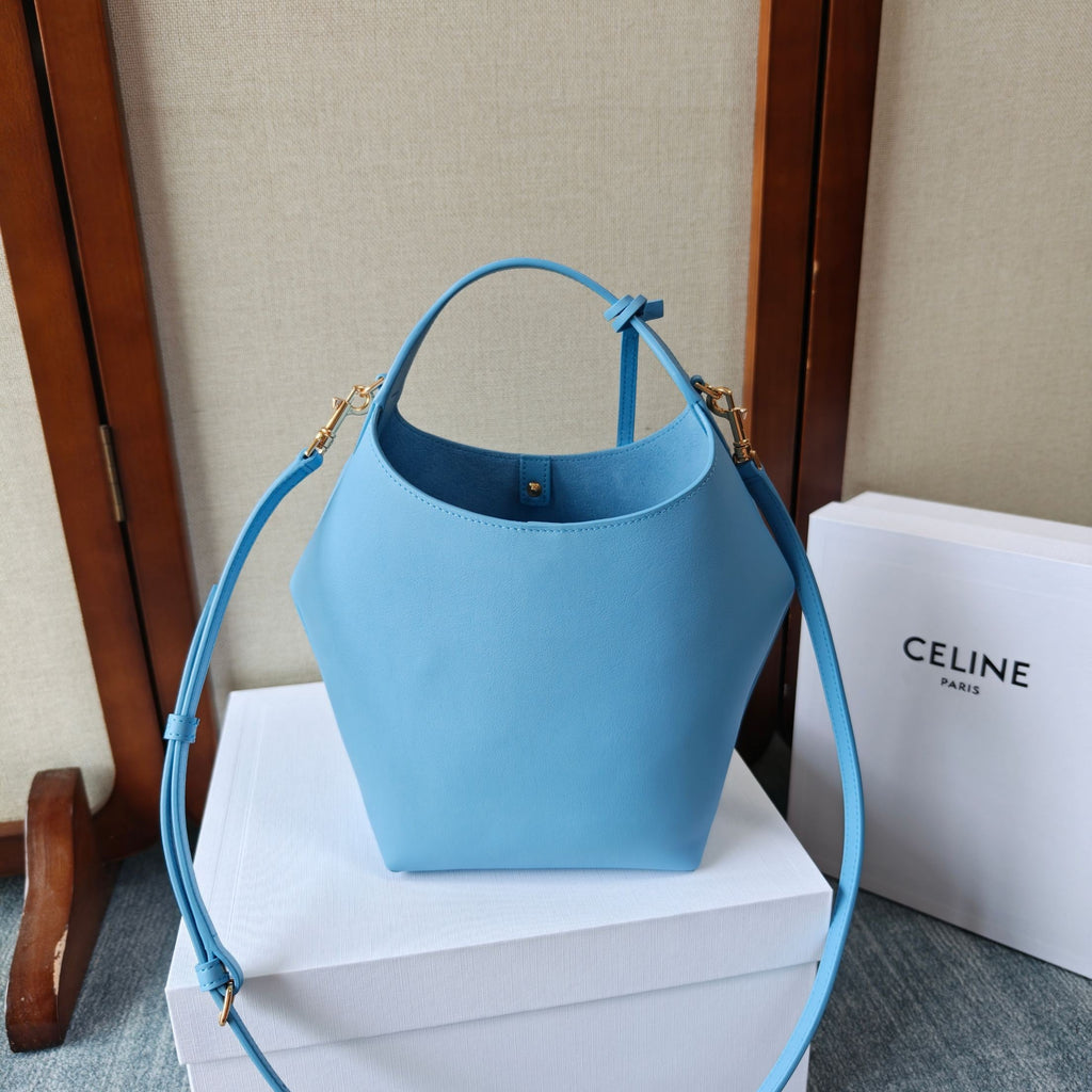 CELINE 26S HOBO BAG 31 IN SKY BLUE CALFSKIN