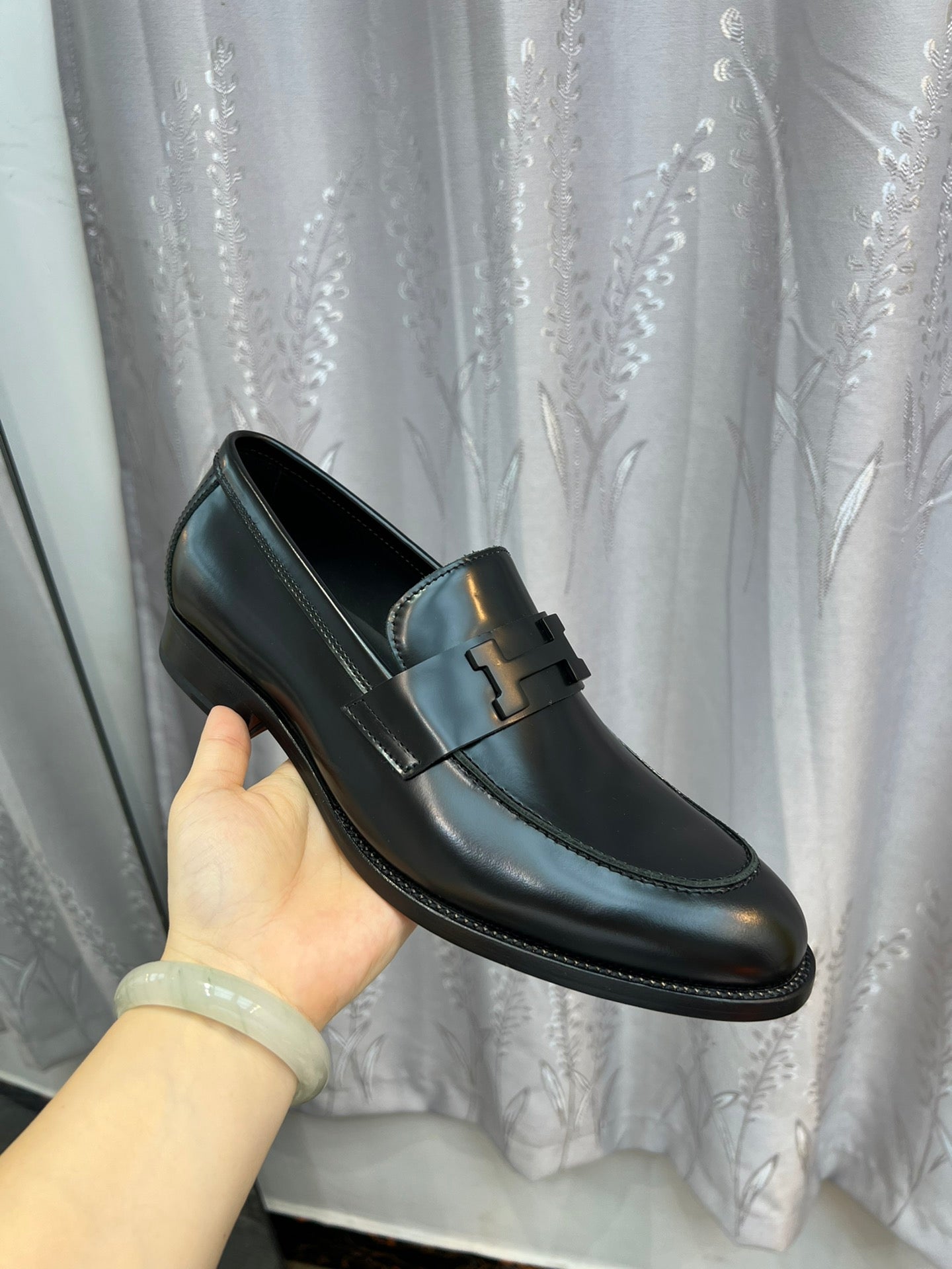 HM PARIS LOAFER GLOSSY BLACK CALFSKIN