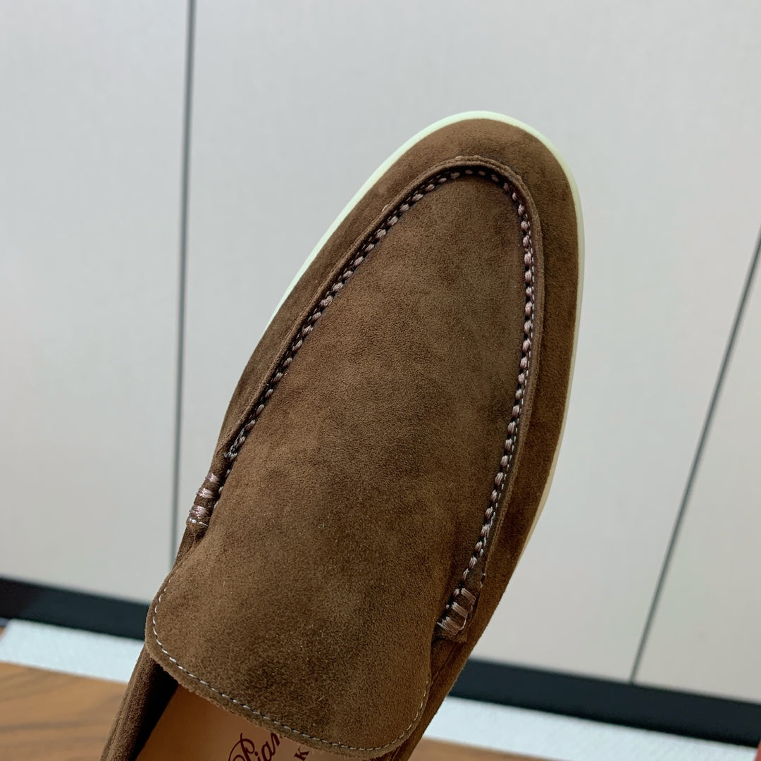 LP LOAFERS 25S IN DARK BROWN SUEDE