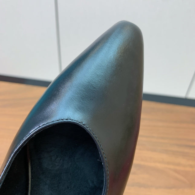 LP 26S HIGH-HEEL SLINGBACKS 50 MM IN BLACK CALFSKIN
