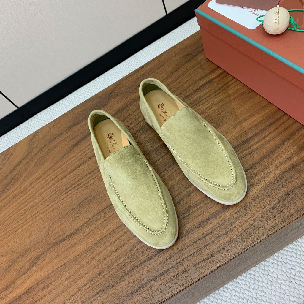 LP LOAFERS 25S IN OLIVE GRAY SUEDE