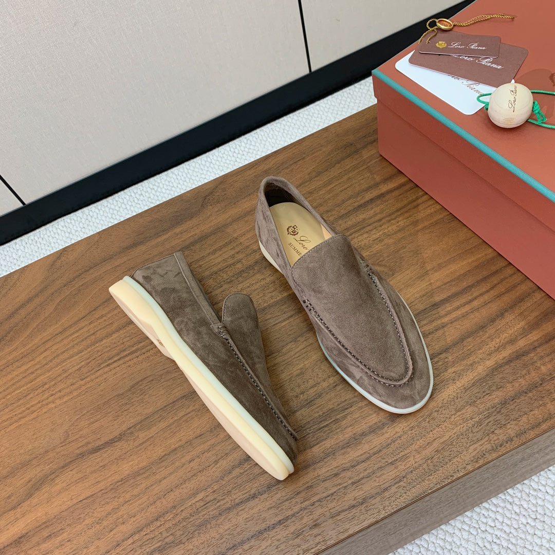 LP LOAFERS 25S IN SMOKY BROWN SUEDE